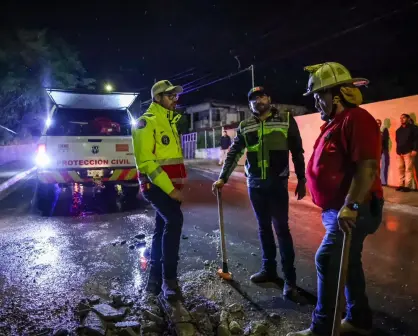 David de la Peña atiende afectaciones por lluvias en Santiago