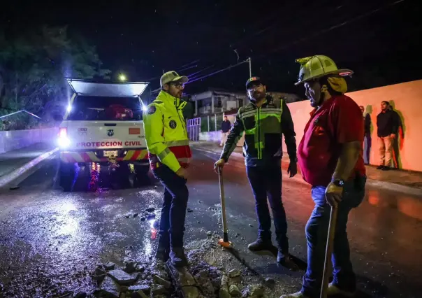 David de la Peña atiende afectaciones por lluvias en Santiago