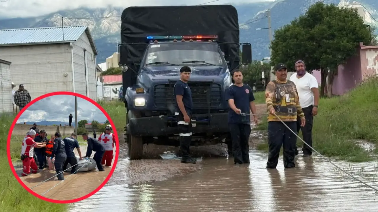Foto: Facebook/ Secretaría de Seguridad Pública del Estado de Durango | Elementos de la Secretaría de Seguridad Pública del Estado de Durango apoya a los damnificados en Santiago Papasquiaro.