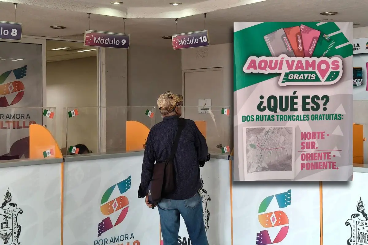 Módulos aquí vamos gratis operan para emitir tarjeta del transporte / Fotos: Marco Juárez | Canva