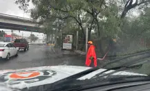 Protección Civil Nuevo León implementa operativo ante las lluvias en Monterrey