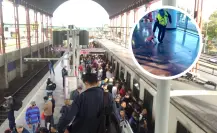 Perrito en Metro CDMX es jaloneado por policías; usuarios acusan uso de animales en marketing político