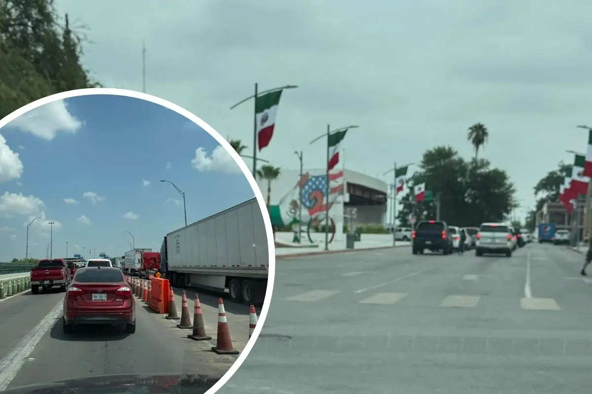 Estado de los puentes internacionales en Piedras Negras este lunes 8 de septiembre / Fotos: Eunice Martínez García | Raúl Pilas | Canva