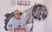 Rubén Rocha Moya felicita a los participantes de la Marcha por la Paz en Sinaloa