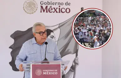 Rubén Rocha Moya felicita a los participantes de la Marcha por la Paz en Sinaloa