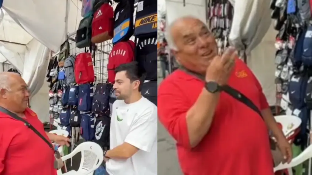 VIDEO | Tiktoker va a Tepito a comprar mochilas para regalar y es engañado por vendedor