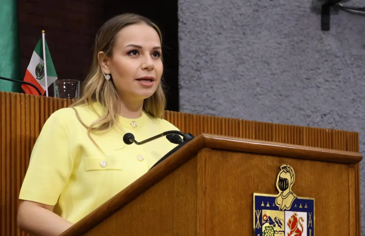 En la imagen la diputada del PAN, Aile Tamez, durante una sesión en el Congreso de Nuevo León. Foto: Congreso de Nuevo León