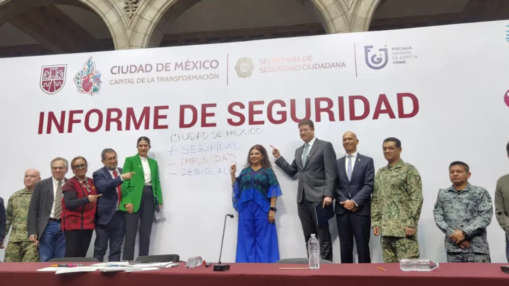 Clara Brugada destaca baja de 60% en homicidios en CDMX; agosto es el mes más seguro en 13 años