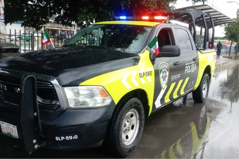 La detención del entrenador la llevaron a cabo elementos de la Guardia Municipal de San Luis Potosí. Foto: SSPC SLP