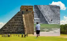 Vuelven a desobedecer regla en Chichén Itzá: turista intenta subir al castillo de Kukulcán