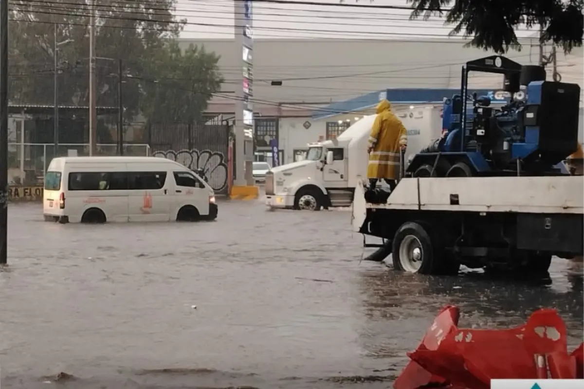 Afectaciones por intensas lluvias en Edomex.  Foto: X (@CAEM_EDOMEX)