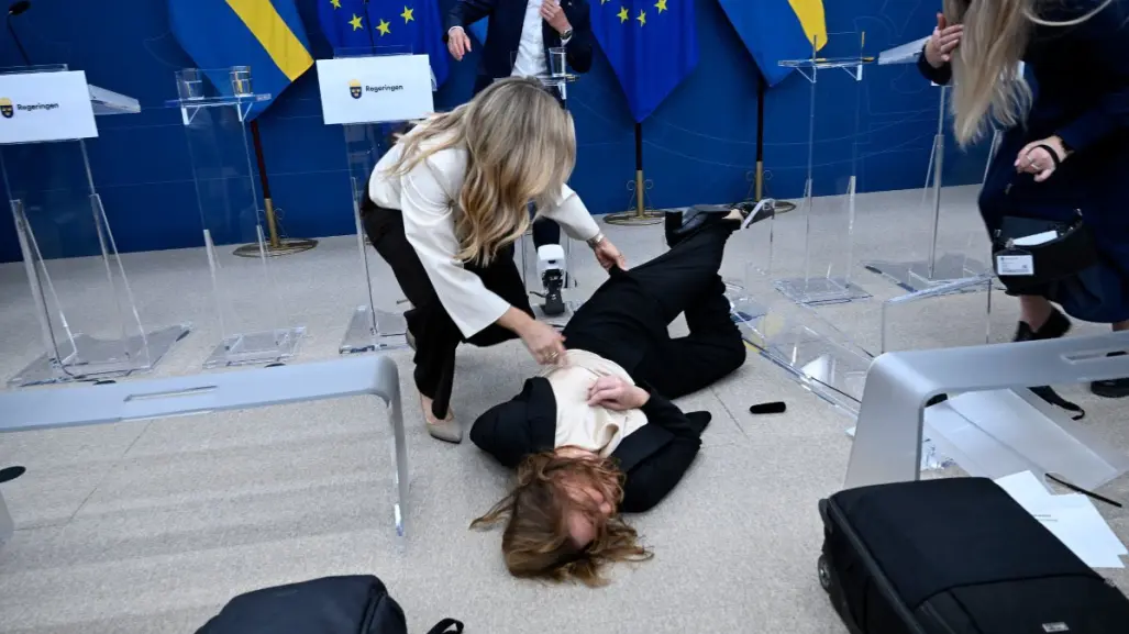 ¿Quién es Elisabet Lann, la ministra sueca que se desmayó durante una conferencia?