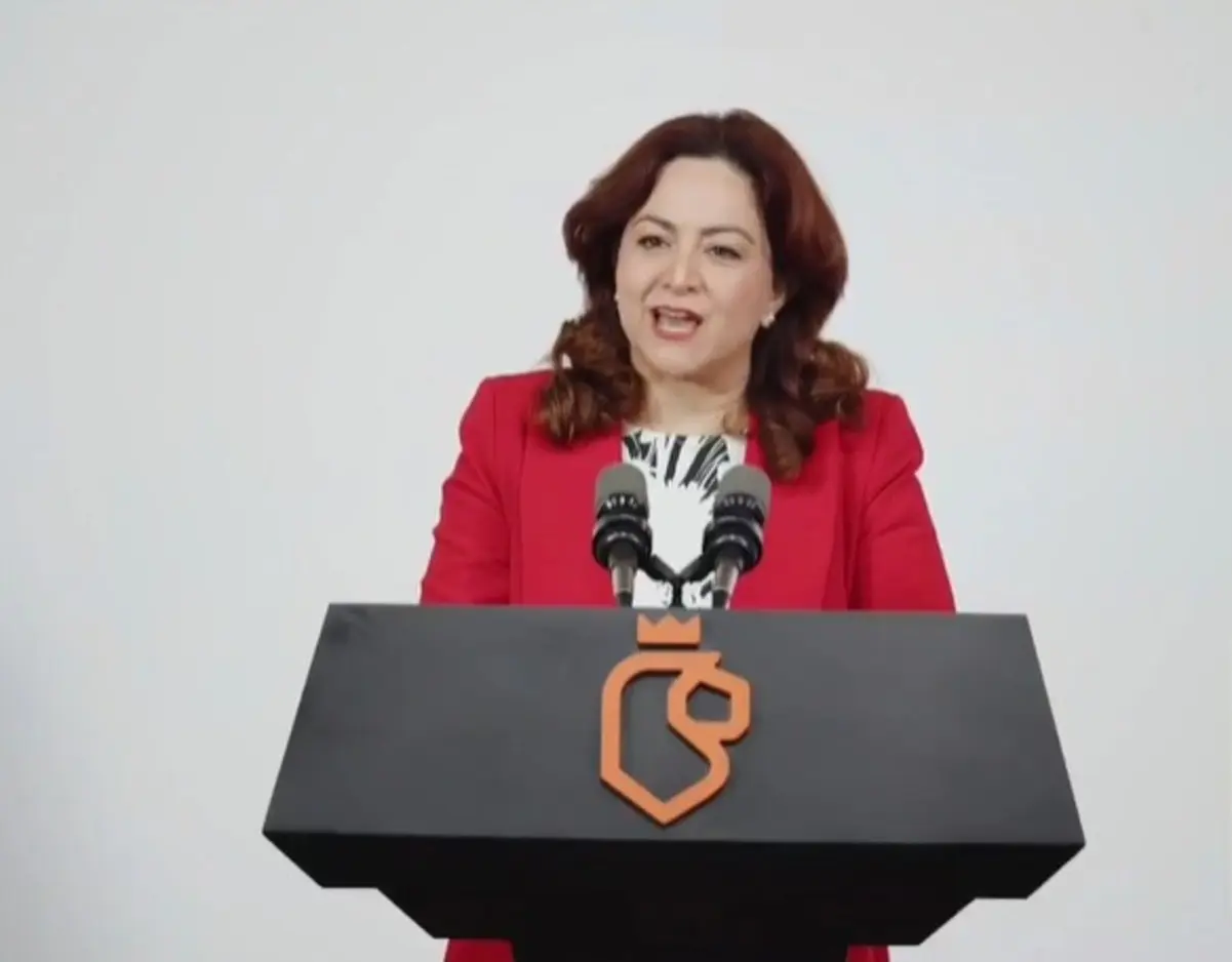 Mariela Saldívar, titular de la oficina ejecutiva del gobernador de Nuevo León en el Nuevo León Informa. Foto: Gobierno de Nuevo León.