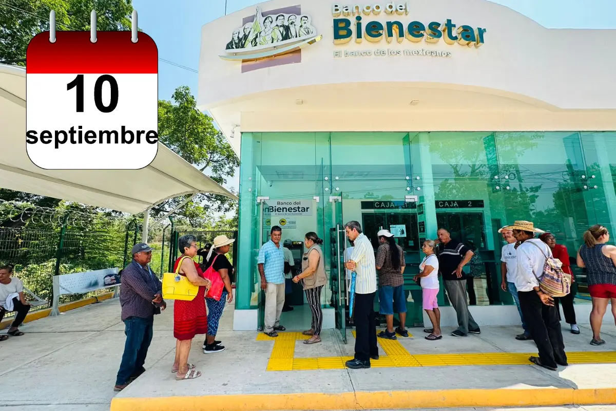 La Pensión Bienestar se paga a través del Banco del Bienestar. Foto: Secretaría de Bienestar | calendario.website | Canva