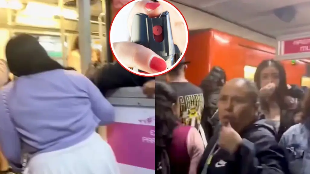 VIDEO | Mujer agrede con gas pimienta a usuarias del Metro CDMX porque le ganaron un lugar