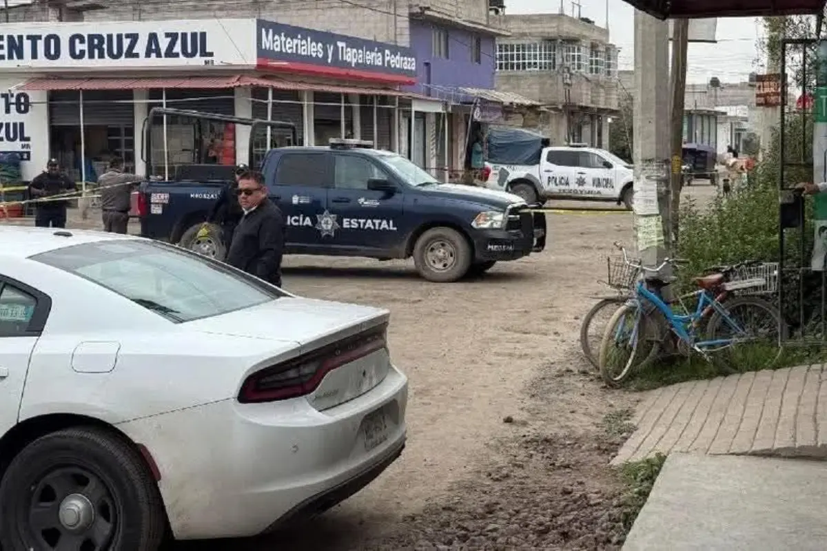 Policia municipal en zona de linchamiento en Edomex. Foto: Especiales