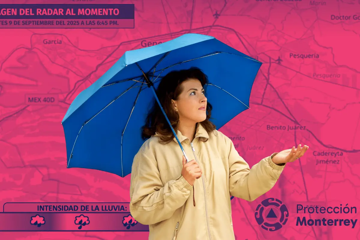 Monterrey en alerta preventiva por lluvias dispersas en varias zonas. Foto. Canva.