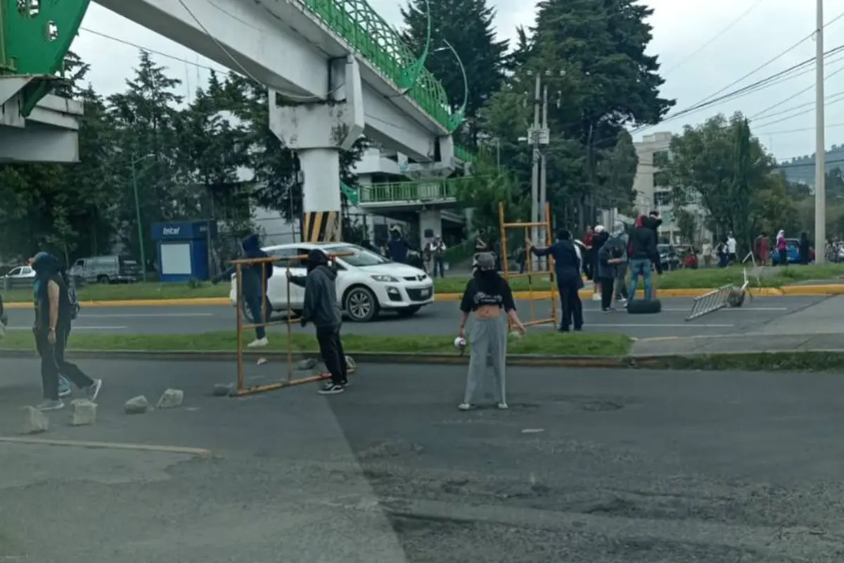Bloqueos por estudiantes de la UAEMéx. Foto: FB (Epígrafe Noticias)