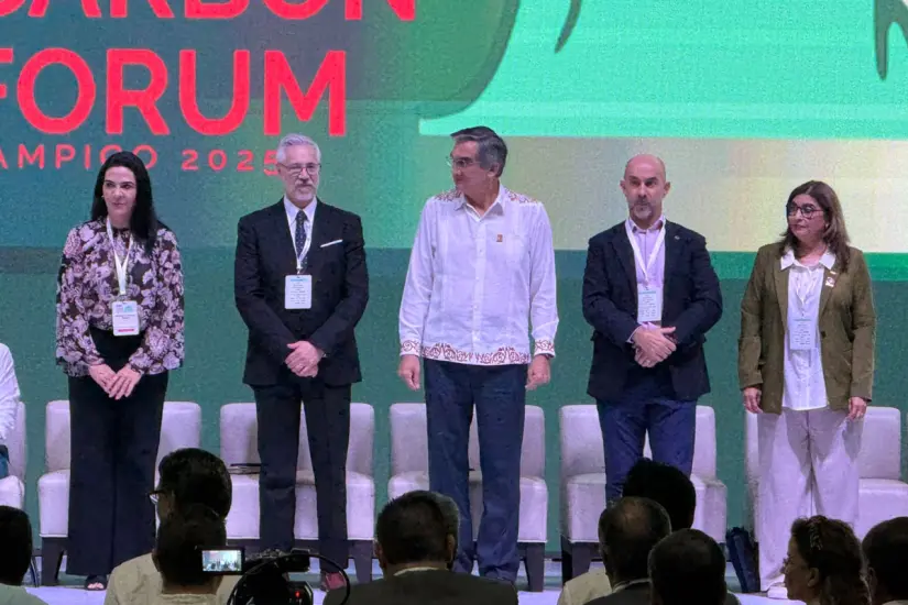 Este miércoles se llevó a cabo la inauguración del México Carbon Forum 2025 en la ciudad de Tampico. Foto: Axel Hassel