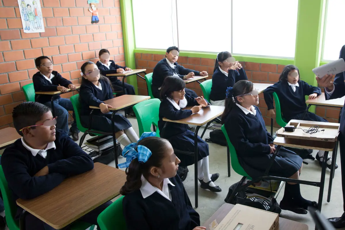 Niñas y niños de primaria. Foto: Gobierno de México