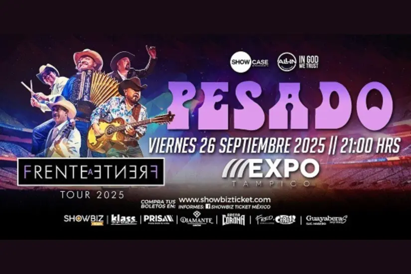 Pesado estará el 26 de septiembre en la Expo Tampico | Foto: Victoria Jiménez