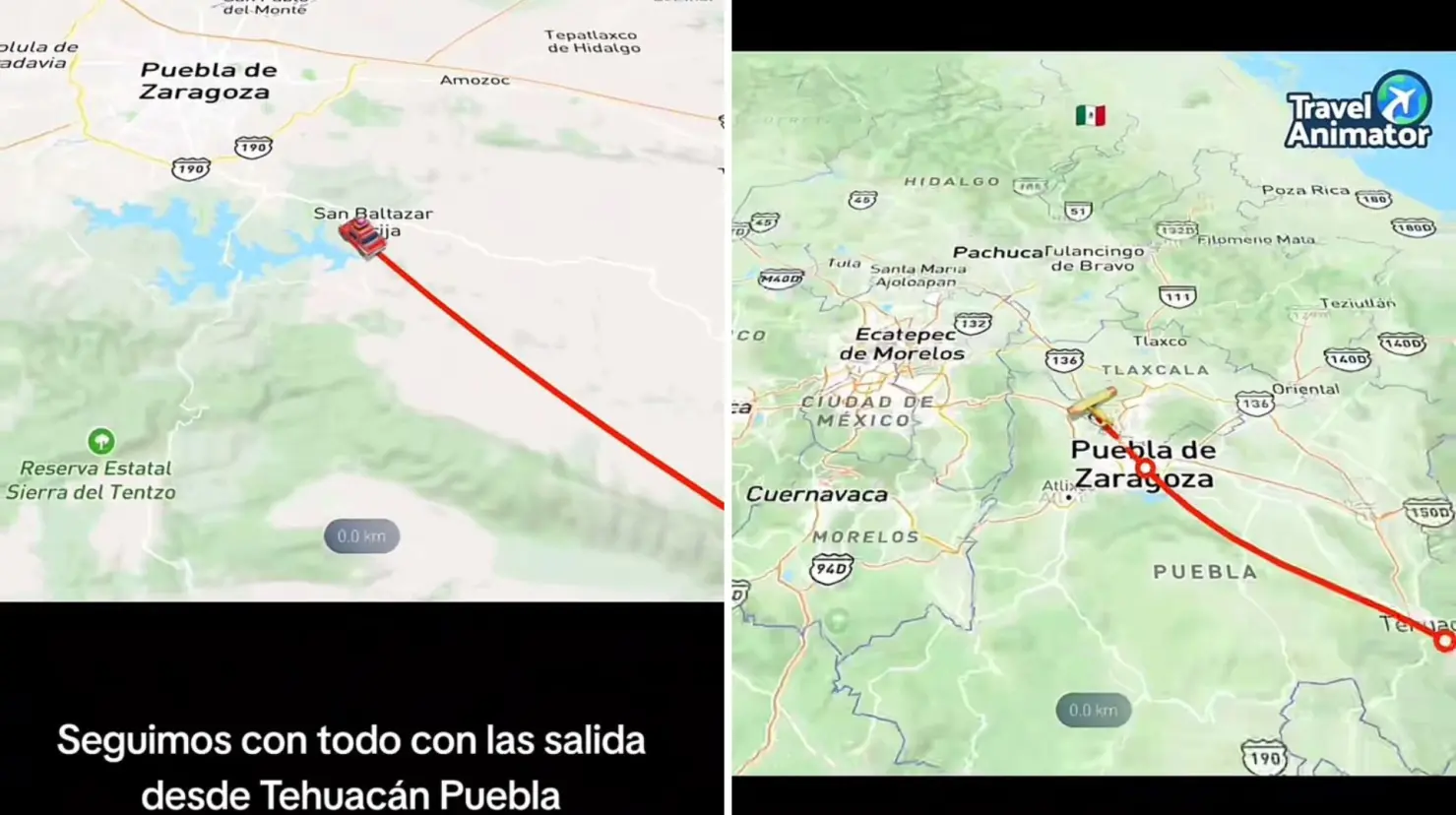 Embajada de EU alerta por video en TikTok que promueve ruta migrante desde Puebla. Foto: TikTok (@angel.mil24)