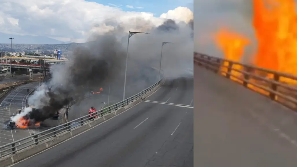 VIDEO | Momento exacto de la explosión en Iztapalapa que dejó vehículos envueltos en llamas