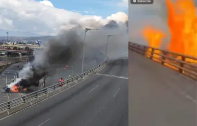 VIDEO | Momento exacto de la explosión en Iztapalapa que dejó vehículos envueltos en llamas