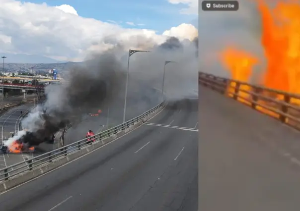 VIDEO | Momento exacto de la explosión en Iztapalapa que dejó vehículos envueltos en llamas