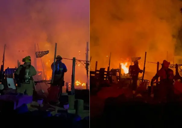 Incendio en San José del Cabo consume por completo una vivienda