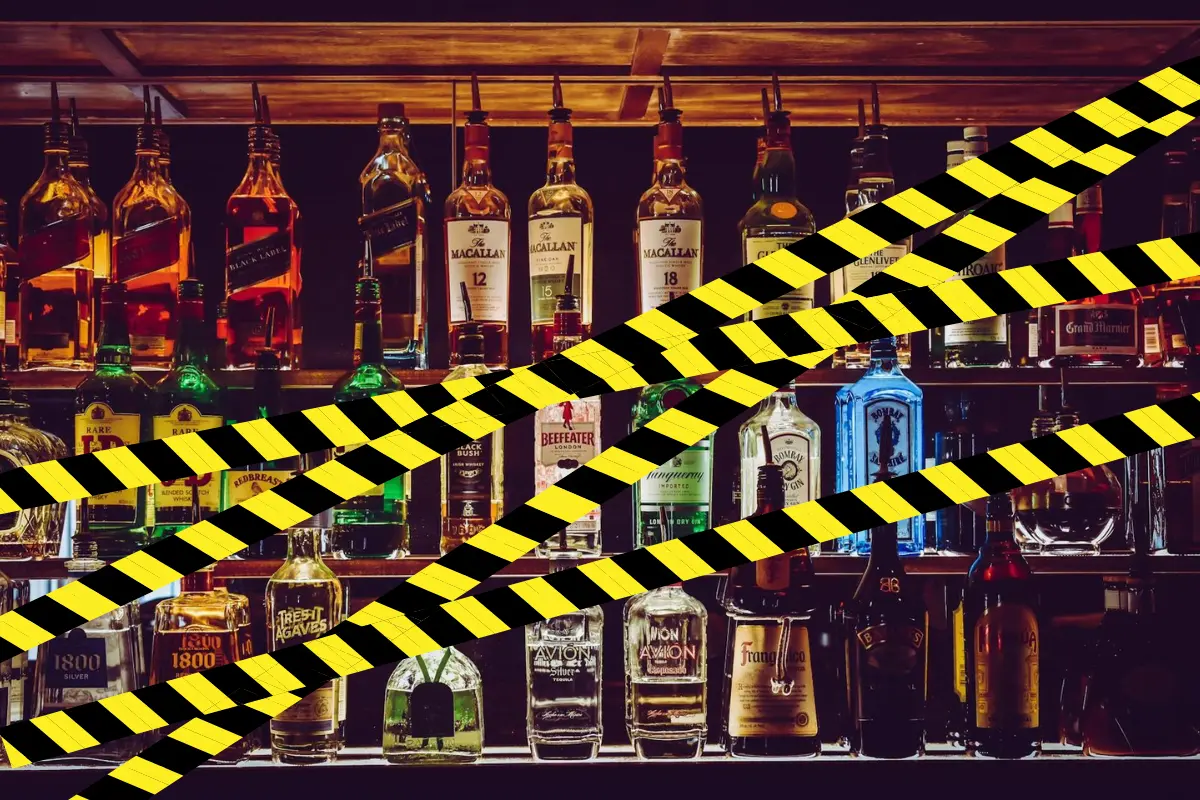 Prohibición de venta de alcohol. Foto: IA | Canva