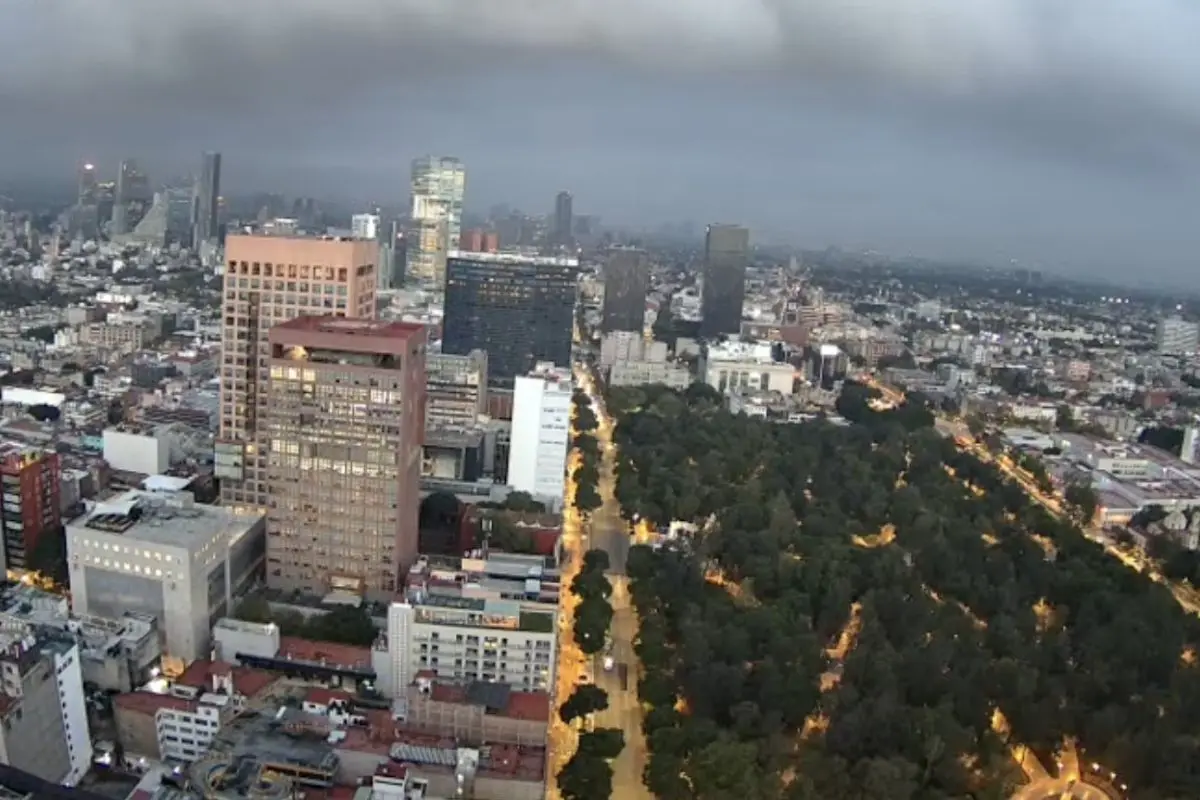 Vista aérea CDMX. Foto: X (@webcamsdemexico)