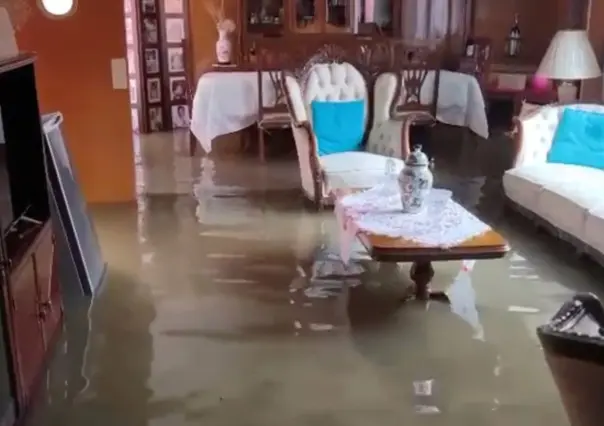 Lluvias en CDMX dejan ocho viviendas bajo el agua en Calzada del Hueso, Tlalpan