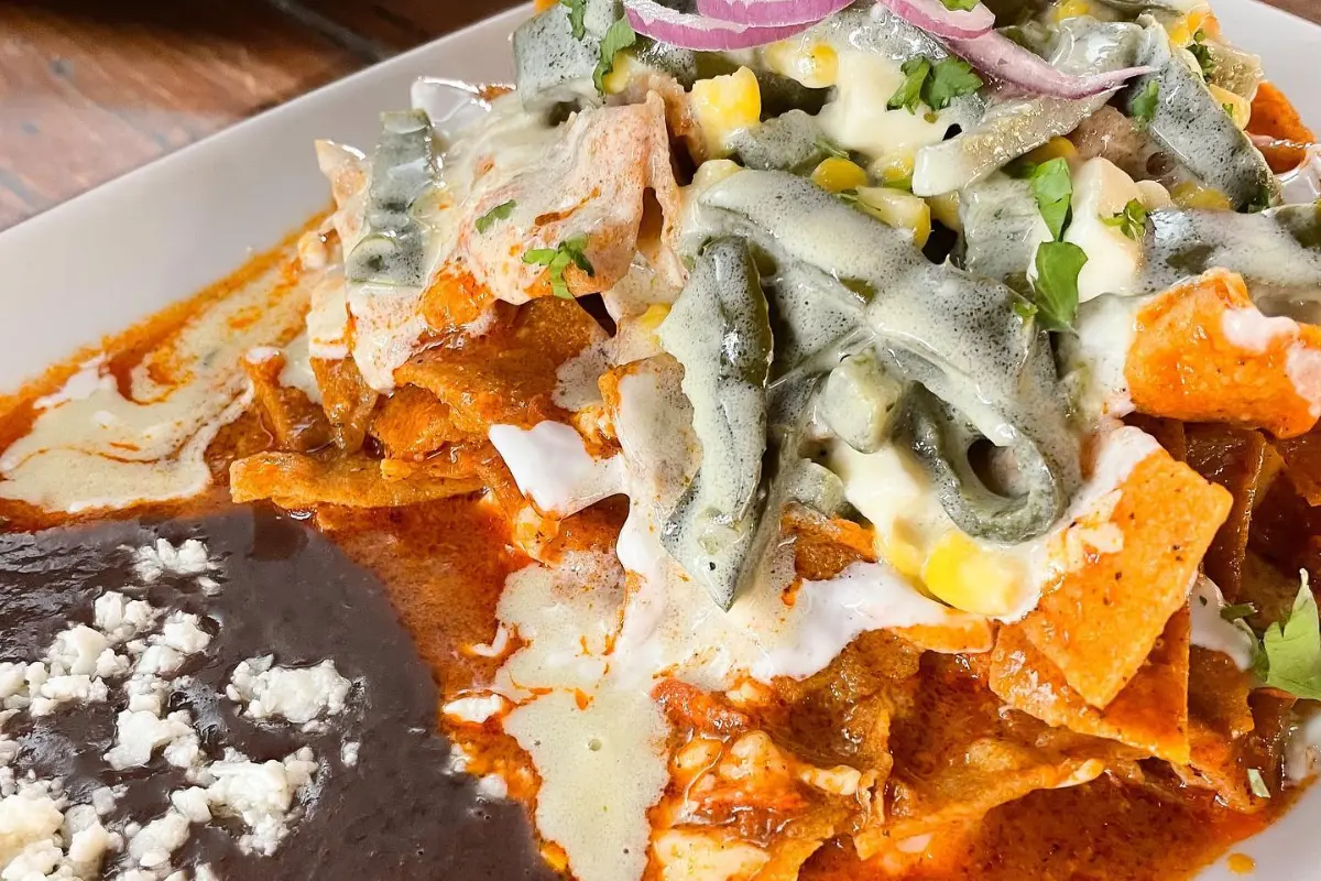 Su platillo principal los chilaquiles | Foto: Perla Herrera