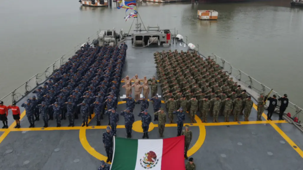 Zarpan de Tampico más de 400 elementos navales para participar en ejercicio militar internacional