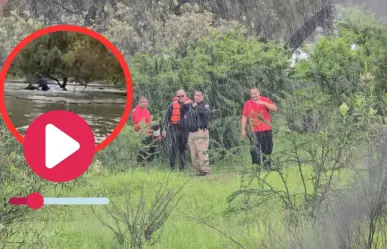 VIDEO| Captan momento de la desaparición de hombre que murió ahogado en El Pueblito