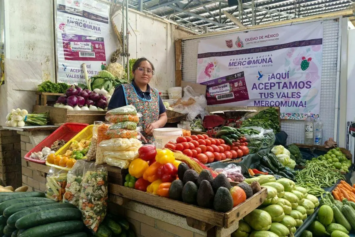 Comercio que recibe vales Mercomuna en CDMX.   Foto: Secretaría de Atención y Participación Ciudadana de la Ciudad de México