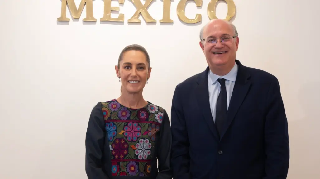 Claudia Sheinbaum se reúne con Ilan Goldfajn, presidente del Banco Interamericano de Desarrollo