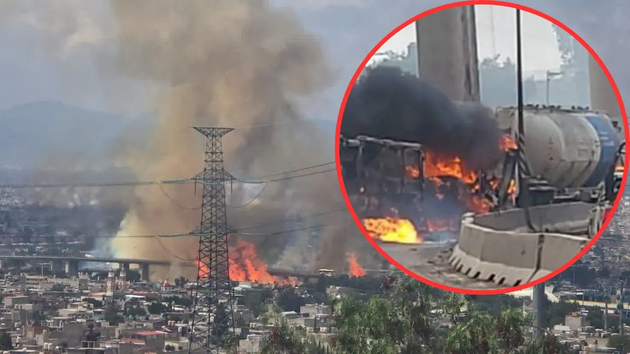 ¿Cuál es el estado de salud del conductor de la pipa qué explotó en el Puente de la Concordia? Foto: @LaVozDeJalMx / @ClaraBrugadaM