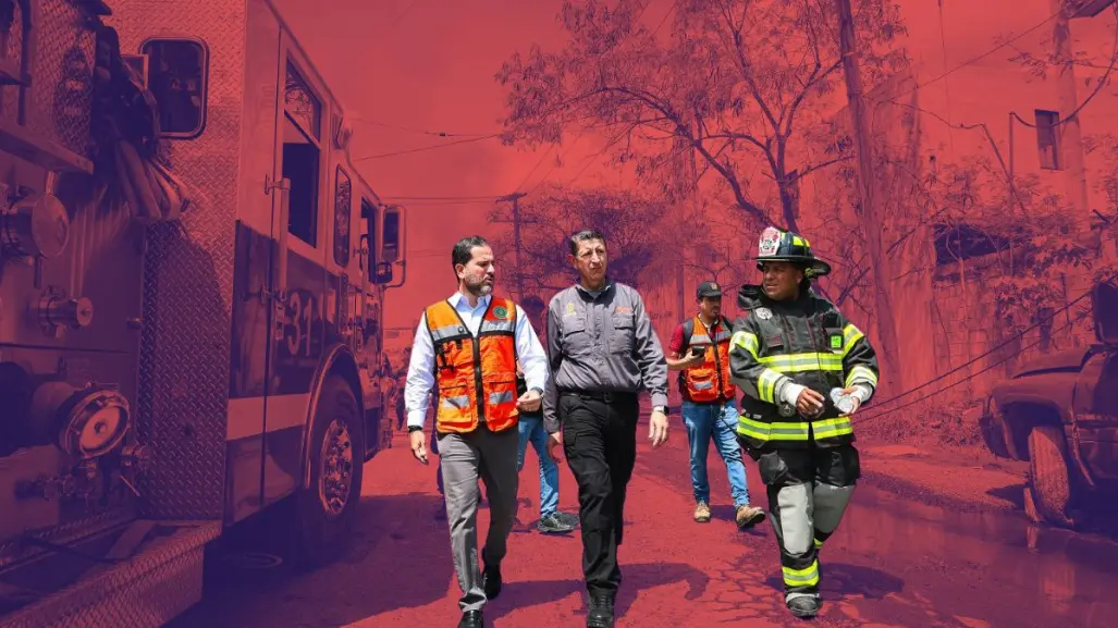 División Ambiental supervisa acciones de seguridad y protección tras incendio en Escobedo