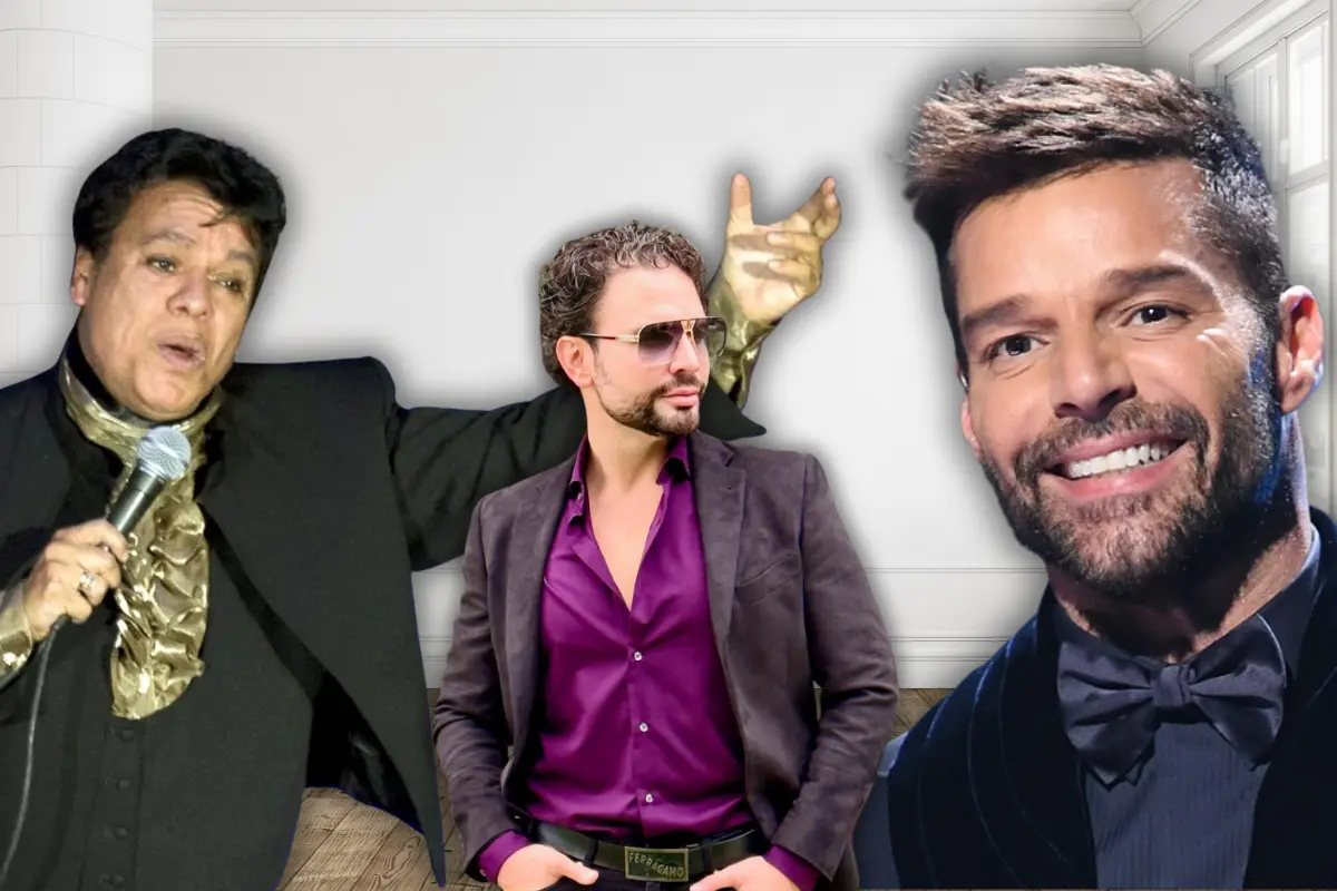 Juan Gabriel, Ricky Martin, Santaella  (Foto: IG @soyyosantaella, @soyjuangabriel_, @rickymartin / Canva)