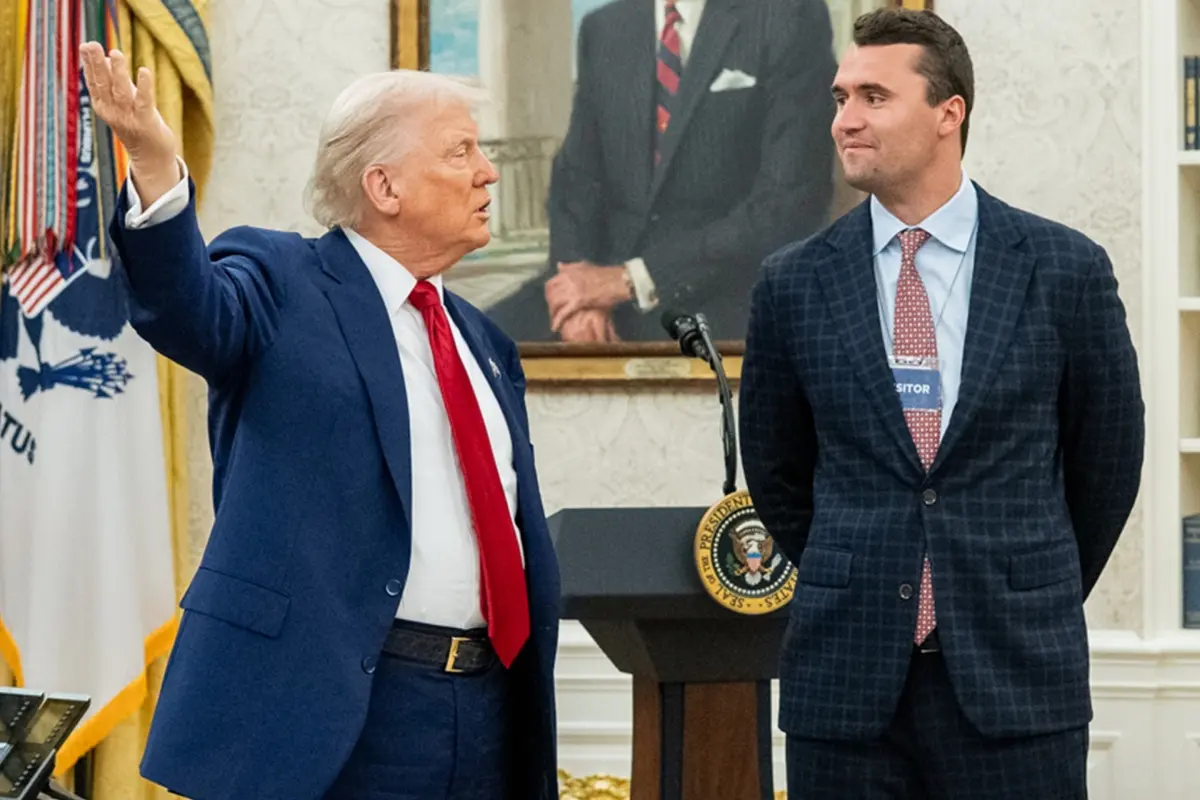 Donald Trump y Charlie Kirk en la Casa Blanca Foto: The White House