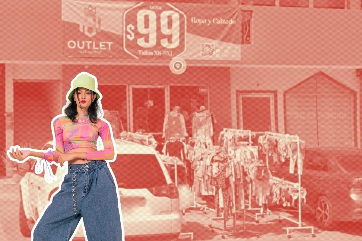 Outlet del Norte cuenta con ropa para dama y caballero de diferentes marcas a precios increíbles. Foto: Google Maps / Canva