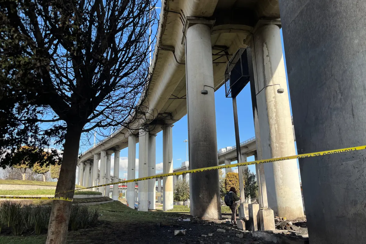 Zona de la explosión de la pipa en Iztapalapa en CDMX.    Foto: Omar Gómez