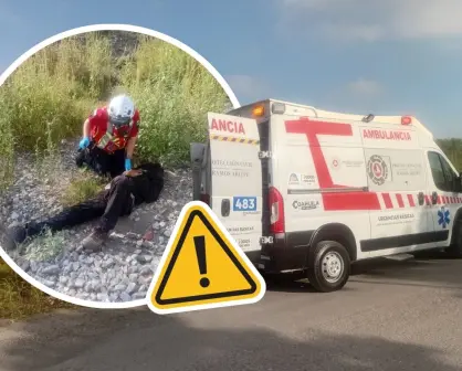 Hombre es embestido por el tren en Ramos Arizpe, está grave