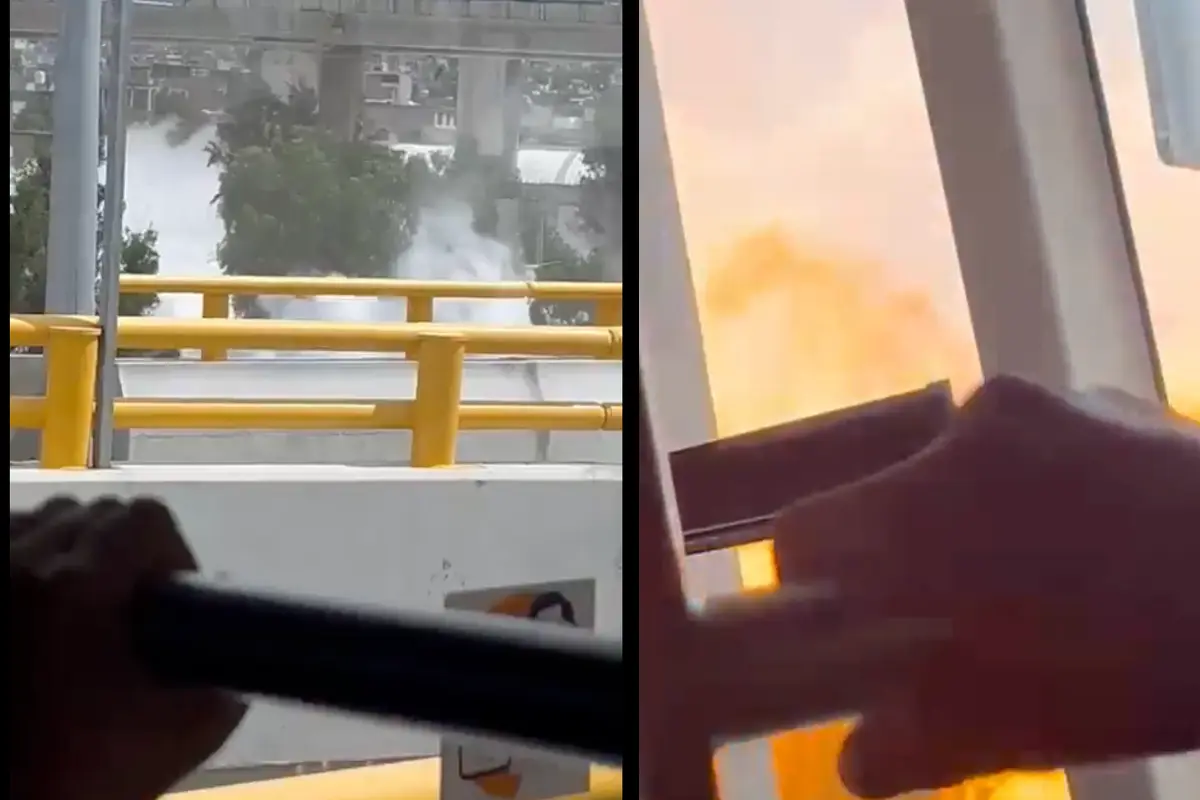 Usuarios de RTP captan incendio. Foto: X @ericlovich