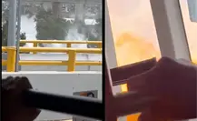 VIDEO | Explosión de pipa en Puente de la Concordia deja atrapados a usuarios de Trolebús en CDMX