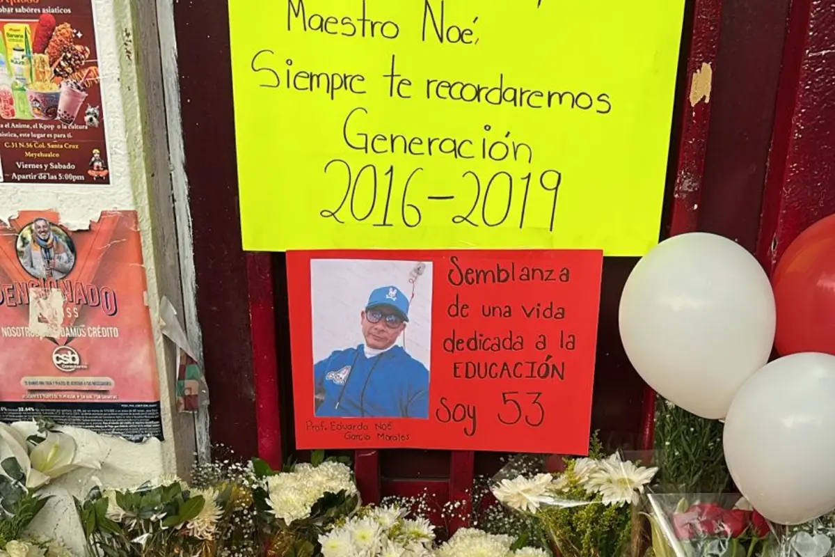 Maestro Noe, víctima de la explosión en Iztapalapa. Foto: Iván Macías