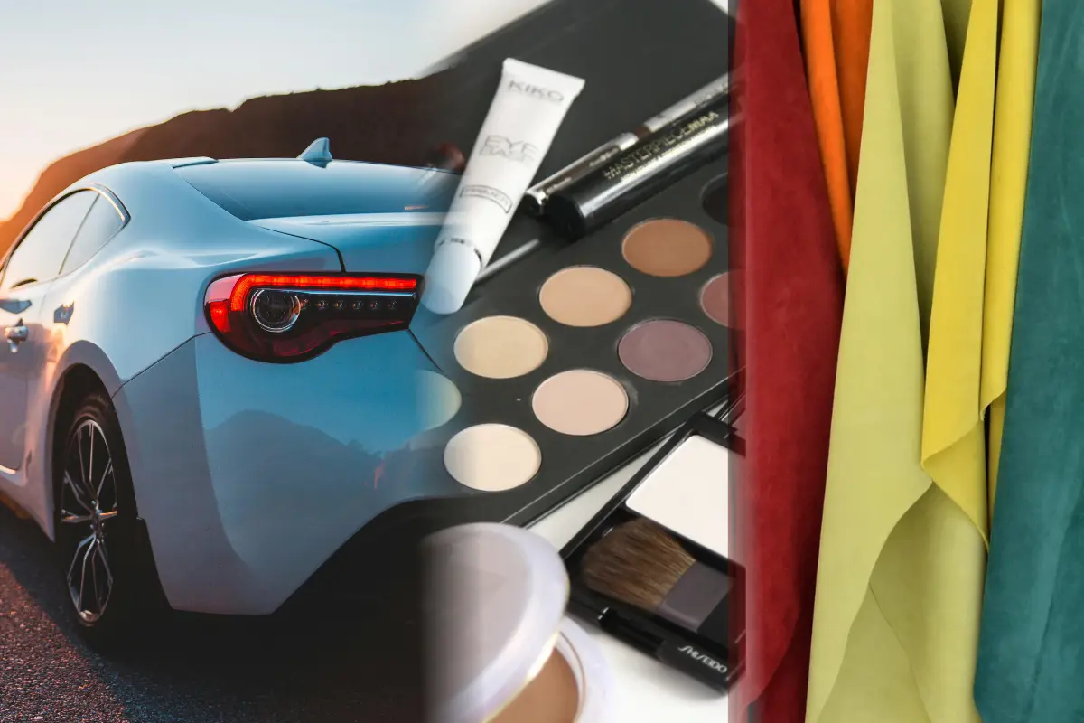 Auto, cosméticos y textiles. Foto: Canva