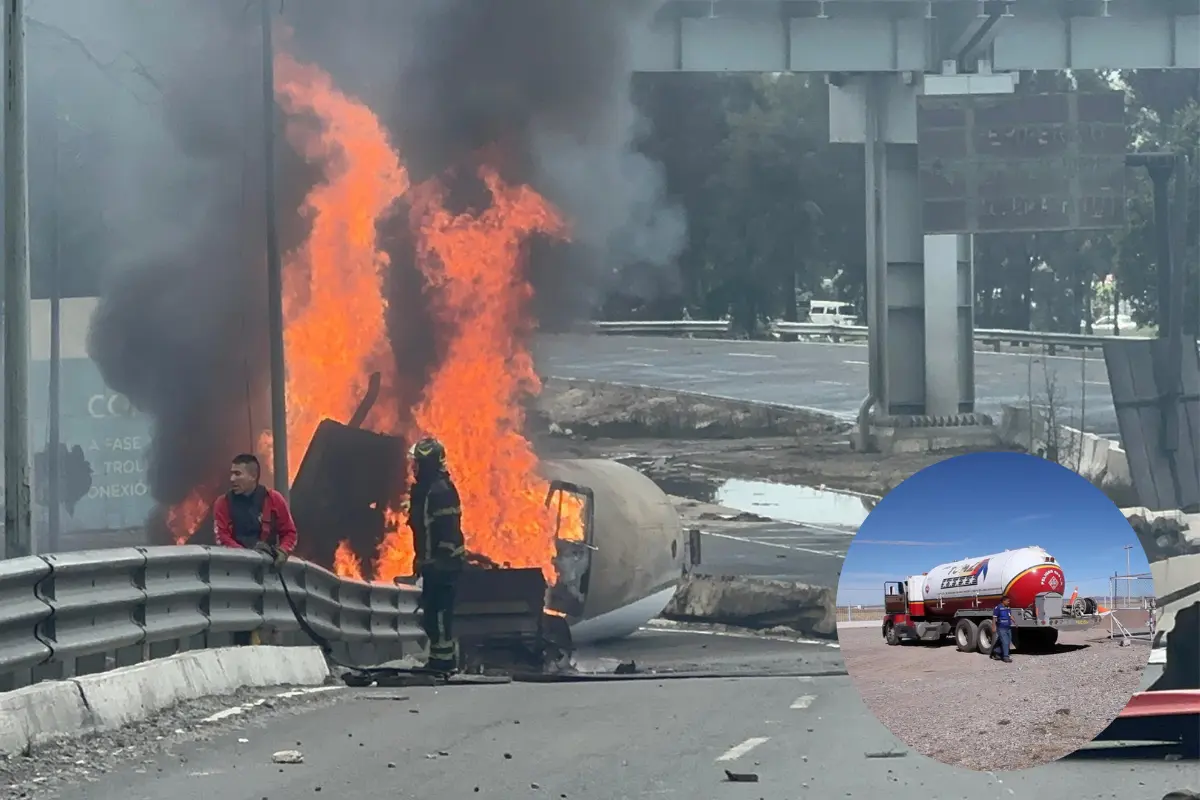 Pipa se vuelca en Iztapalapa. Foto: Canva | X @POSTACDMX
